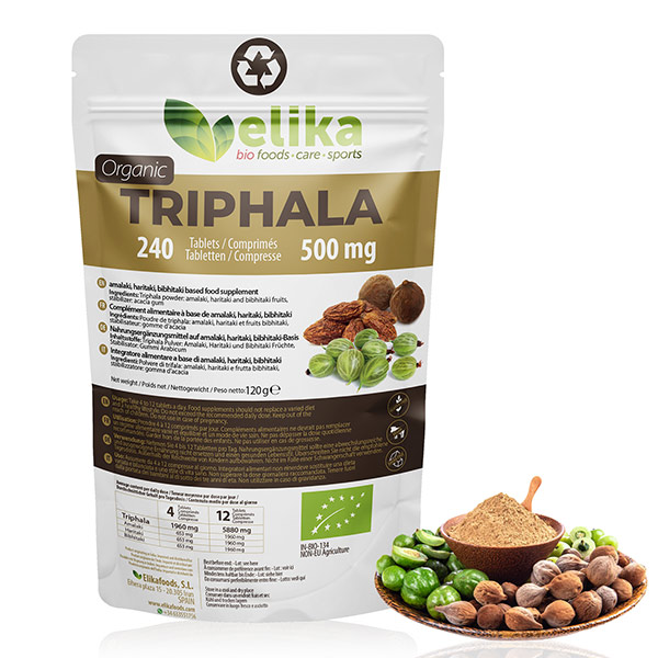 240 Comprimidos de 500mg (Triphala - Elikafoods ®)